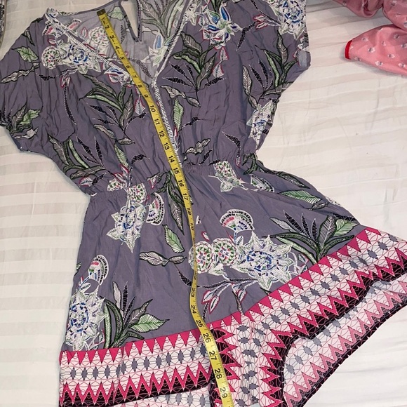 Cotton On Pants - Cotton On floral lace purple romper